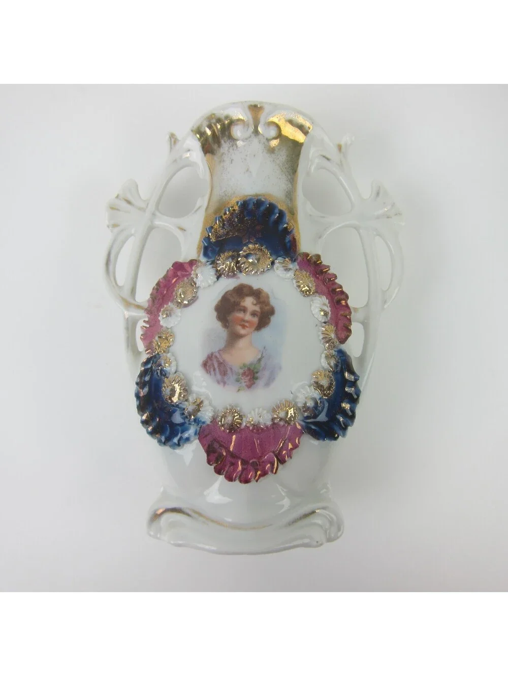 Antique Porcelain Mini Bud Vase 4.75